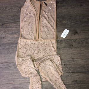 Rhinestone jumpsuit Small
